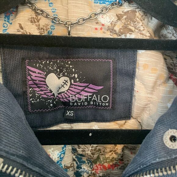 Buffalo David Bitton black corduroy jacket size XS - Picture 4 of 11